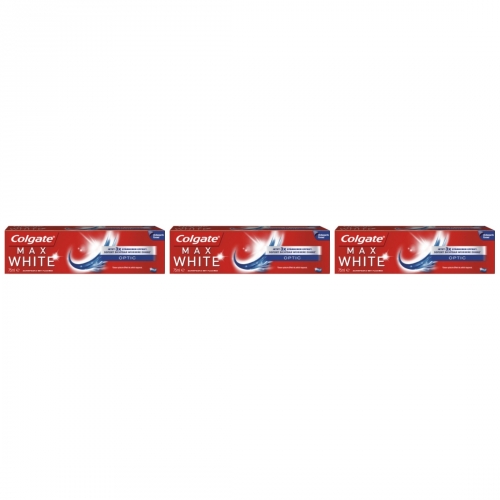 3 x Colgate Max White One Optic Tube Zahnpflege Zahnpasta 75ml