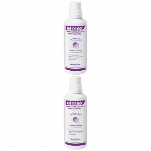 2 x Elmex Zahnschmelzschutz Professional 400ml Flasche
