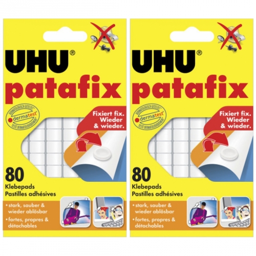 2 x Uhu Patafix Weiss