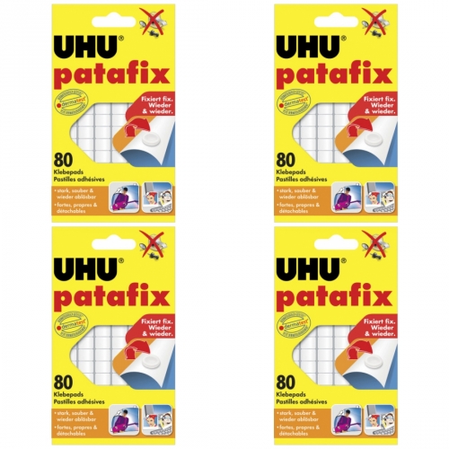 4 x Uhu Patafix Weiss