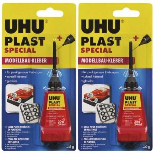 2 x Uhu Plast Spezial 30g