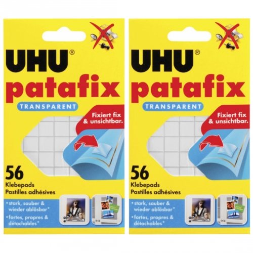 2 x Uhu Patafix transparent