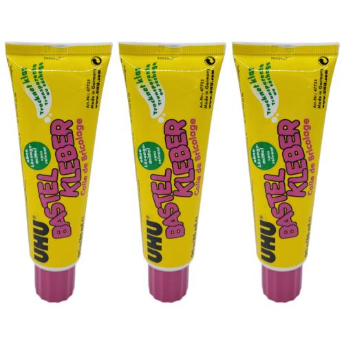 3 x Uhu Bastelkleber 90g
