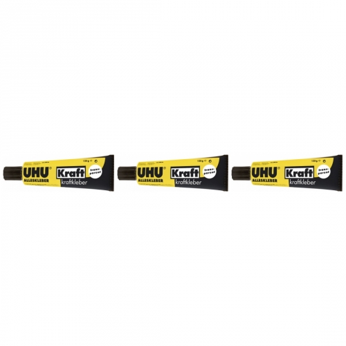3 x Uhu Alleskleber Kraft 125g