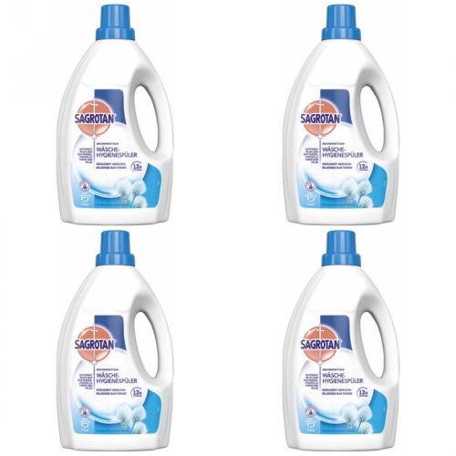 4 x Sagrotan Wsche Hygienespler Waschmittel 1,5 Liter