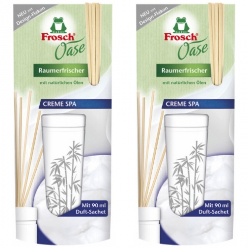 2 x Frosch Oase Raumerfrischer Creme Spa 90ml
