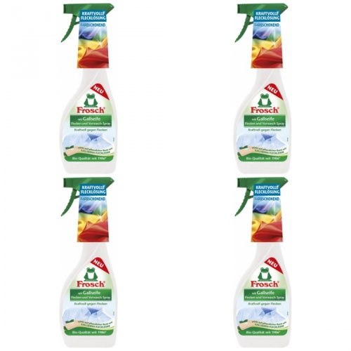 4 x Frosch Flecken und Vorwaschspray 500ml Flasche wie Gallseife