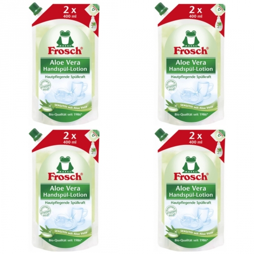 4 x Frosch Aloe Vera Handspl-Lotion 800ml Nachfller