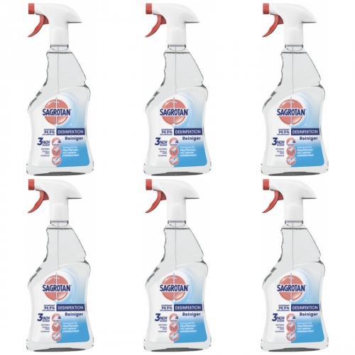 6 x Sagrotan Hygienereiniger Allzweckreiniger 500ml Flasche