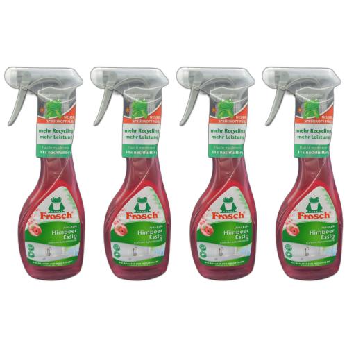 4 x Frosch Himbeer-Essig 500ml Flasche