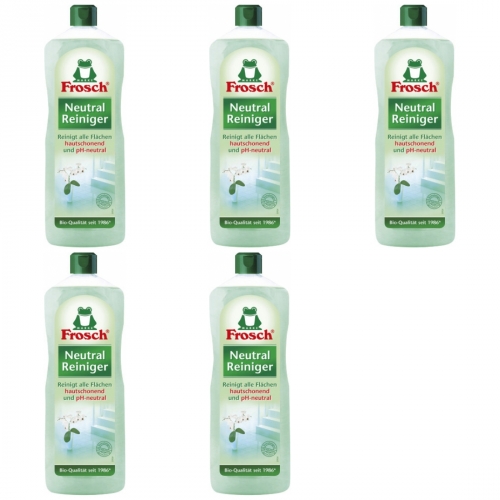 5 x Frosch Neutralreiniger 1L Flasche