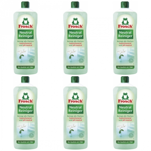 6 x Frosch Neutralreiniger 1L Flasche
