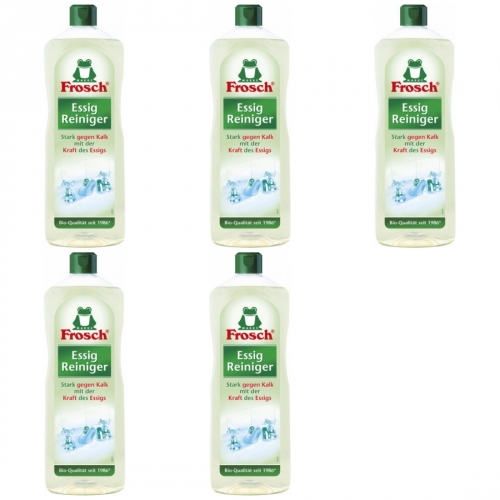 5 x Frosch Essigreiniger 1 L Flasche