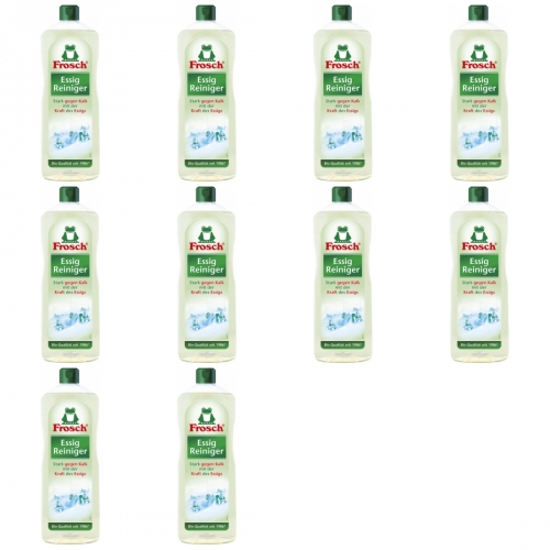 10 x Frosch Essigreiniger 1 L Flasche