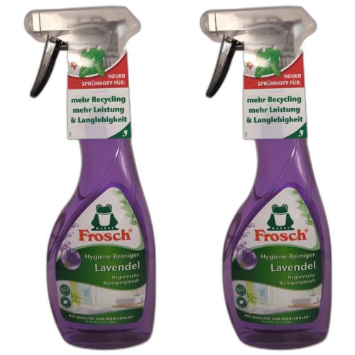 2 x Frosch Lavendel Hygiene Reinigungs Flasche 500ml