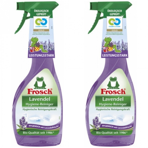 2 x Frosch Lavendel Hygiene Reinigungs Flasche 500ml