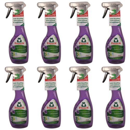 8 x Frosch Lavendel Hygiene Reinigungs Flasche 500ml