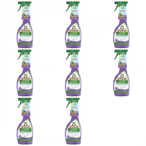 8 x Frosch Lavendel Hygiene Reinigungs Flasche 500ml