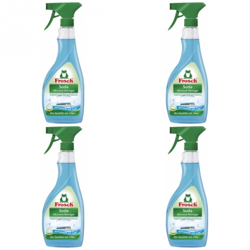 4 x Frosch Soda Allzweckreiniger 500ml Flasche