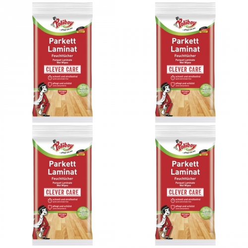 4 x Poliboy Parkett Laminat Feuchttcher