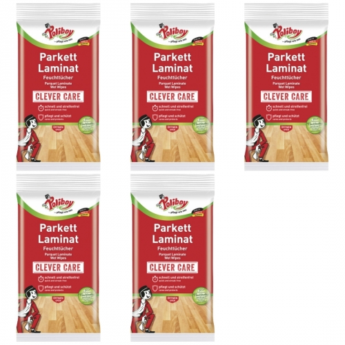 5 x Poliboy Parkett Laminat Feuchttcher