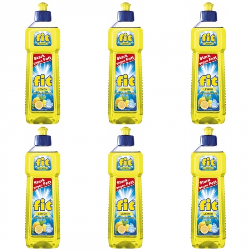 6 x Fit Splmittel Lemon 500 ml Flasche