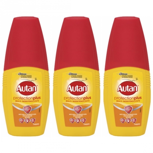 3 x Autan protectionplus Pumpspray 100ml