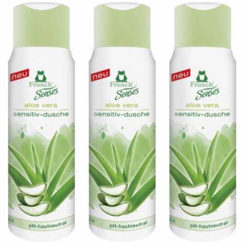 3 x Frosch Dusche sensitive Aloe 300ml Flasche