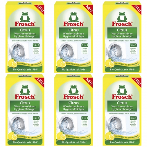 6 x Frosch Waschmaschinen Hygiene-Reiniger 250g