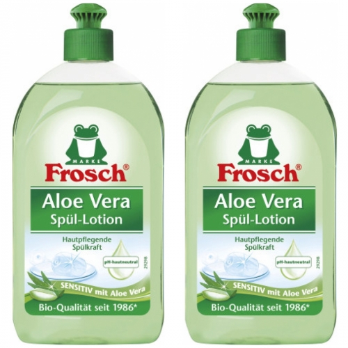2 x Frosch Spül-Lotion Spülmittel Sensitiv Aloe Vera Geschirrspülmittel 500ml