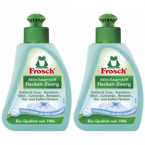 2 x Frosch Aktiv-Sauerstoff Flecken-Zwerg 75ml