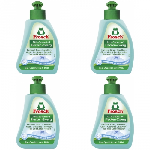 4 x Frosch Aktiv-Sauerstoff Flecken-Zwerg 75ml