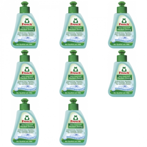 8 x Frosch Aktiv-Sauerstoff Flecken-Zwerg 75ml