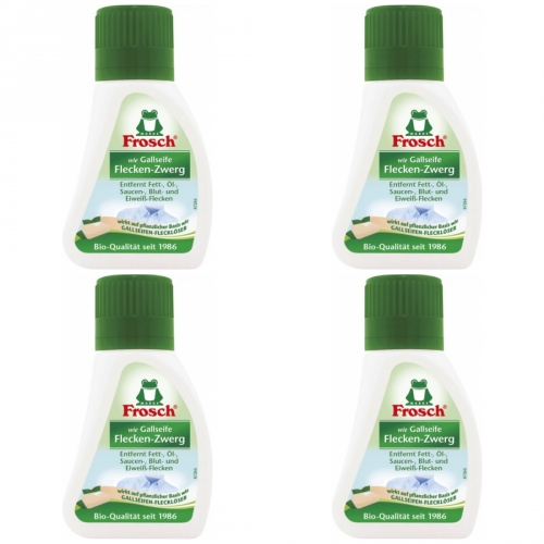 4 x Frosch wie Gallseife Flecken-Zwerg 75ml