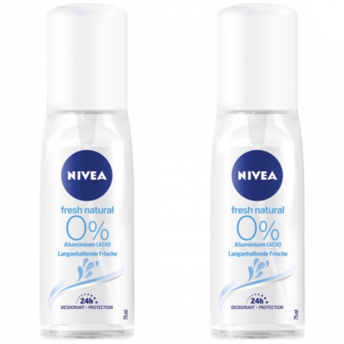 2 x Nivea Deo Zerstuber Fresh Natural 75ml