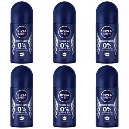 6 x Nivea Roll On Men Protect & care 50ml