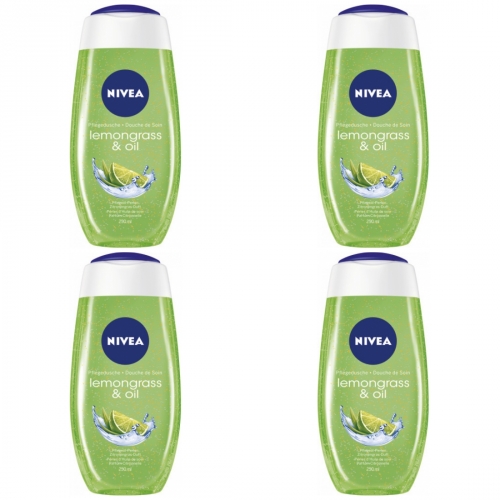 4 x Nivea Dusche Lemongrass & Oil 250ml