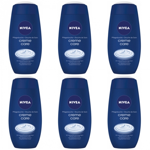 6 x Nivea Dusche Creme Care 250ml