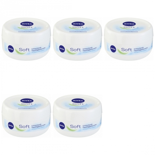 5 x Nivea Soft 50ml Mini Dose