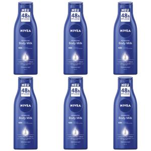 6 x Nivea Body Milk 250ml Flasche