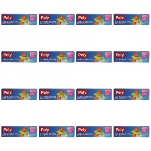 28 x Pely Gefrierbeutel 6L 15 Stck