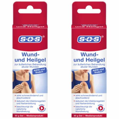 2 x SOS Wund-und Heilgel 30g Tube