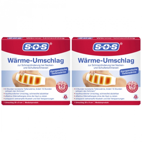 2 x SOS Wrme-Umschlag