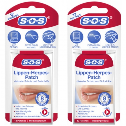 2 x SOS Lippenherpes Patch