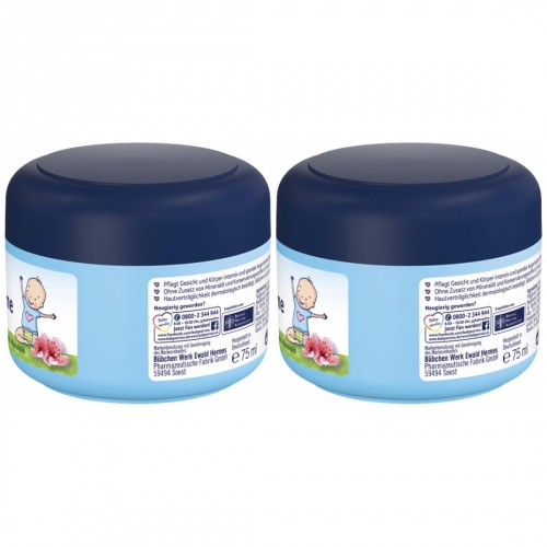 2 x Bbchen Pflegecreme 75ml Dose mit Mandell