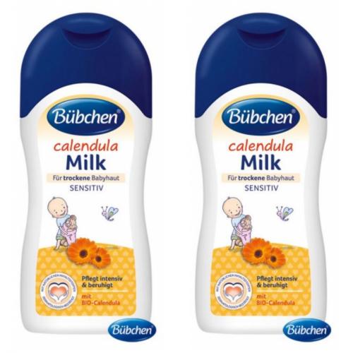 2 x Bbchen Calendula Milk Babypflege Trockene Babyhaut 200ml
