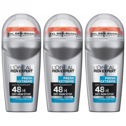 3 x LOreal Men Expert Deo Roll 50ml Dose