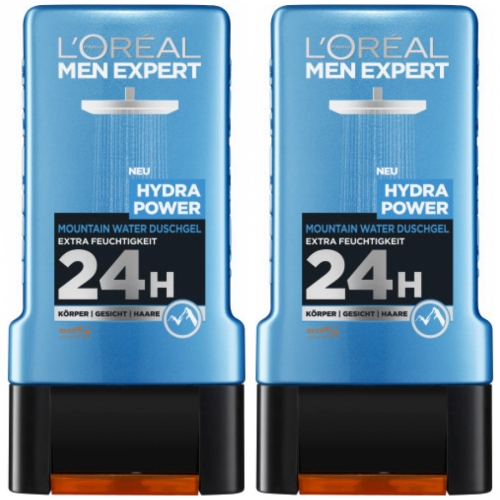 2 x LOreal Men Expert Duschgel Hydra Power 300ml