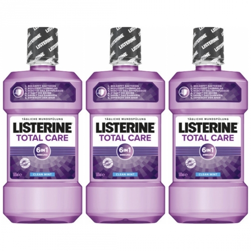 3 x Listerine Total Care 500ml Flasche