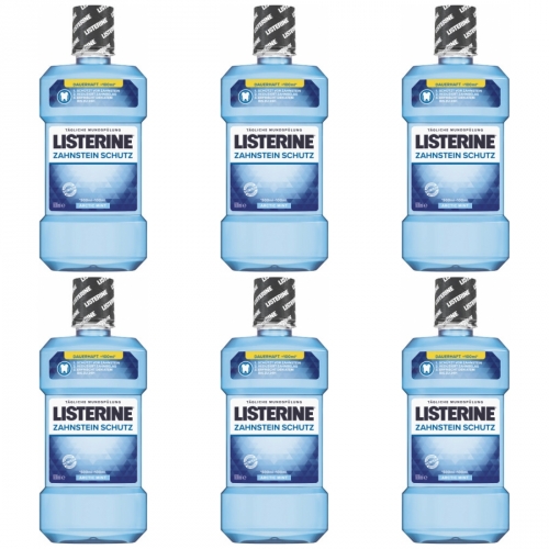 6 x Listerine Zahnsteinschutz 600ml Flasche
